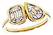 M283-89707: LDS DIA RG .17 TW BAGUETTE .25 TW