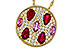 M283-90561: NECK 1.42 TW PRECIOUS (RUBY & PINK SAPP) 1.82 TGW
