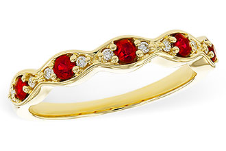 M283-90570: LDS WED RG .28 RUBY .34 TGW