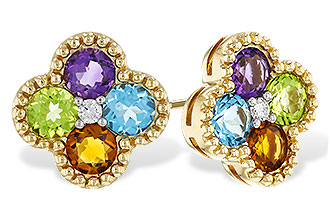 M283-90589: EARRINGS 1.88 SEMI-PREC (AMY,BT,CIT,PER) 1.93 TGW