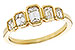 M283-90607: LDS DIA WED RG .90 TW EMERALD CUTS