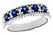M283-90616: LDS WED RG .64 TW SAPPHIRE .76 TGW