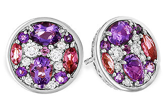 M283-90634: EARR .82 TW SEMI-PRECIOUS (P.TOUR, AMY) .98 TGW