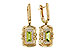M284-73325: EARRINGS .71 TW PERIDOT .88 TGW (6x3MM PER)