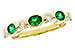 M284-73343: LDS WED RG .43 EMERALD .56 TGW