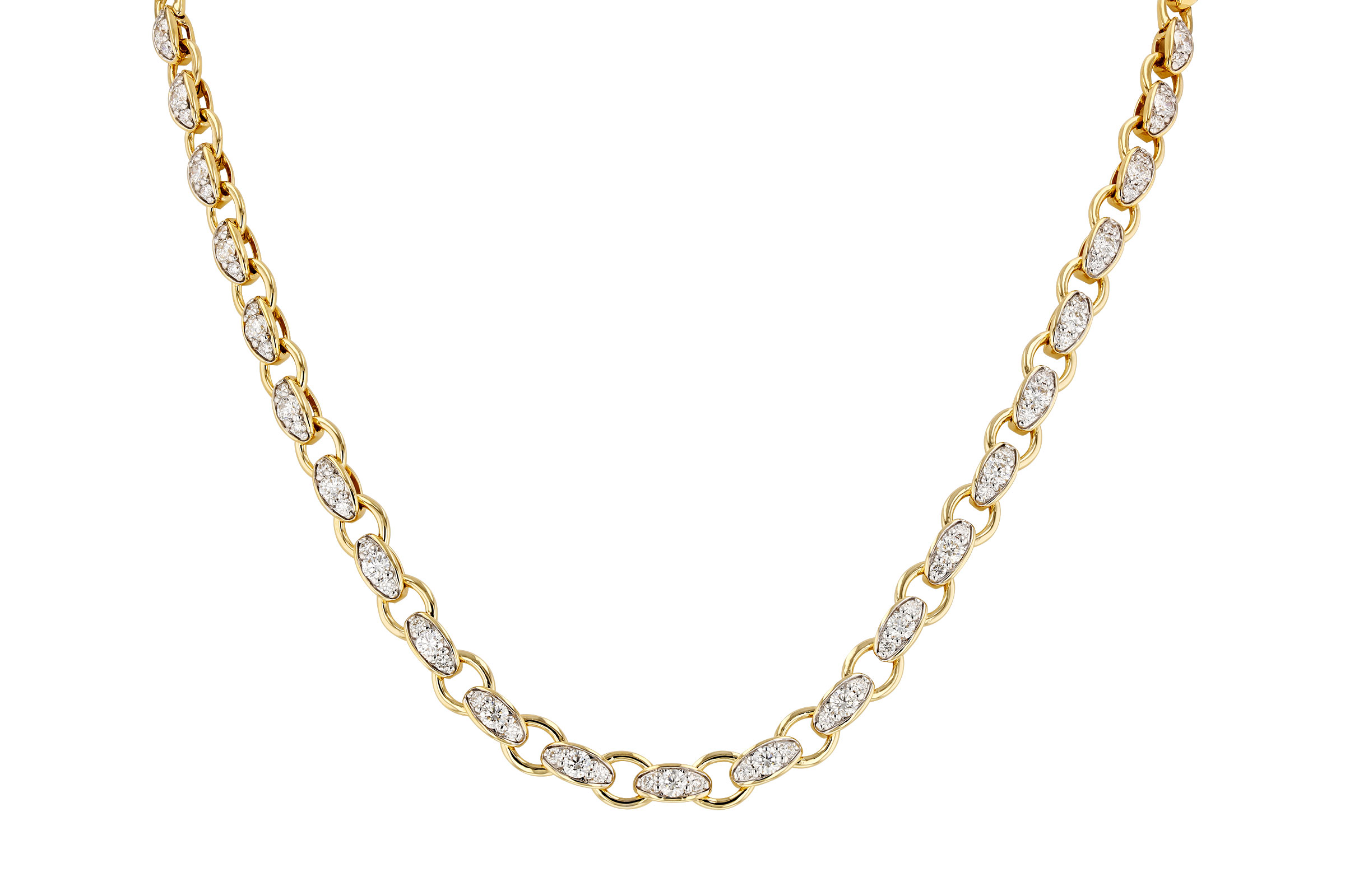 M284-75107: NECKLACE 3.18 TW (17.25")