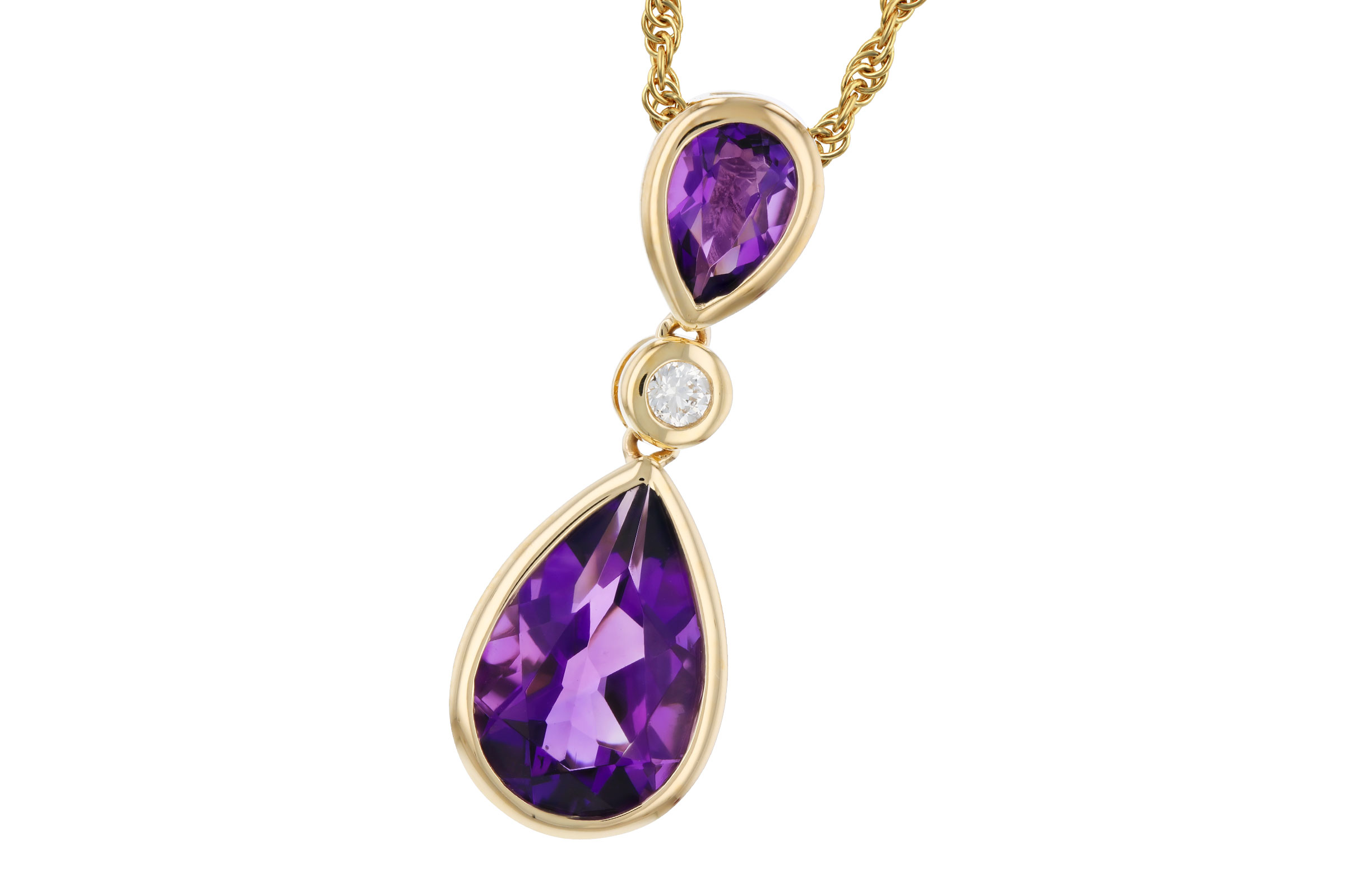 M284-76007: NECKLACE 1.92 TW AMETHYST 1.96 TGW