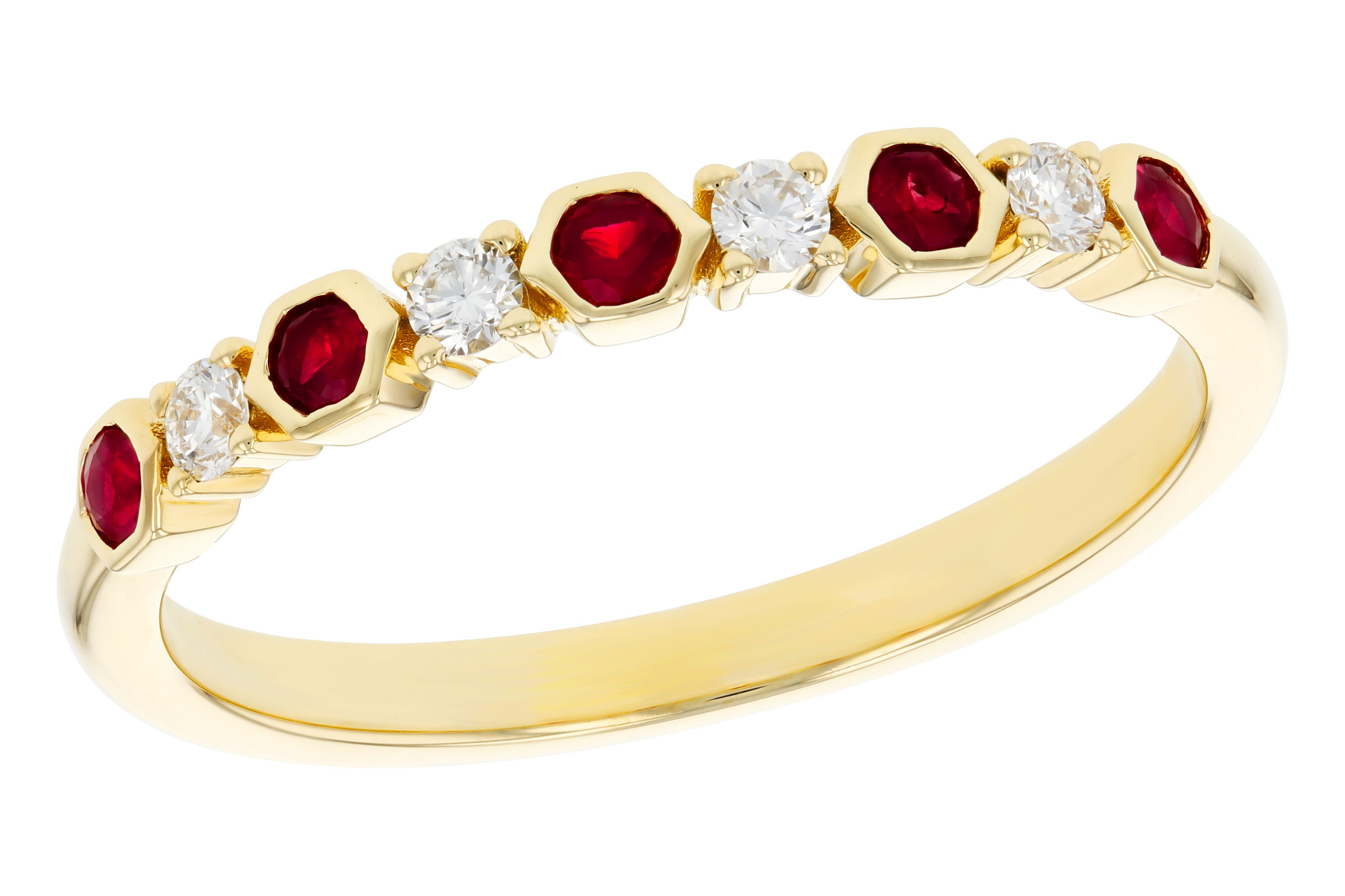 M284-76043: LDS WED RG .14 TW RUBY .24 TGW
